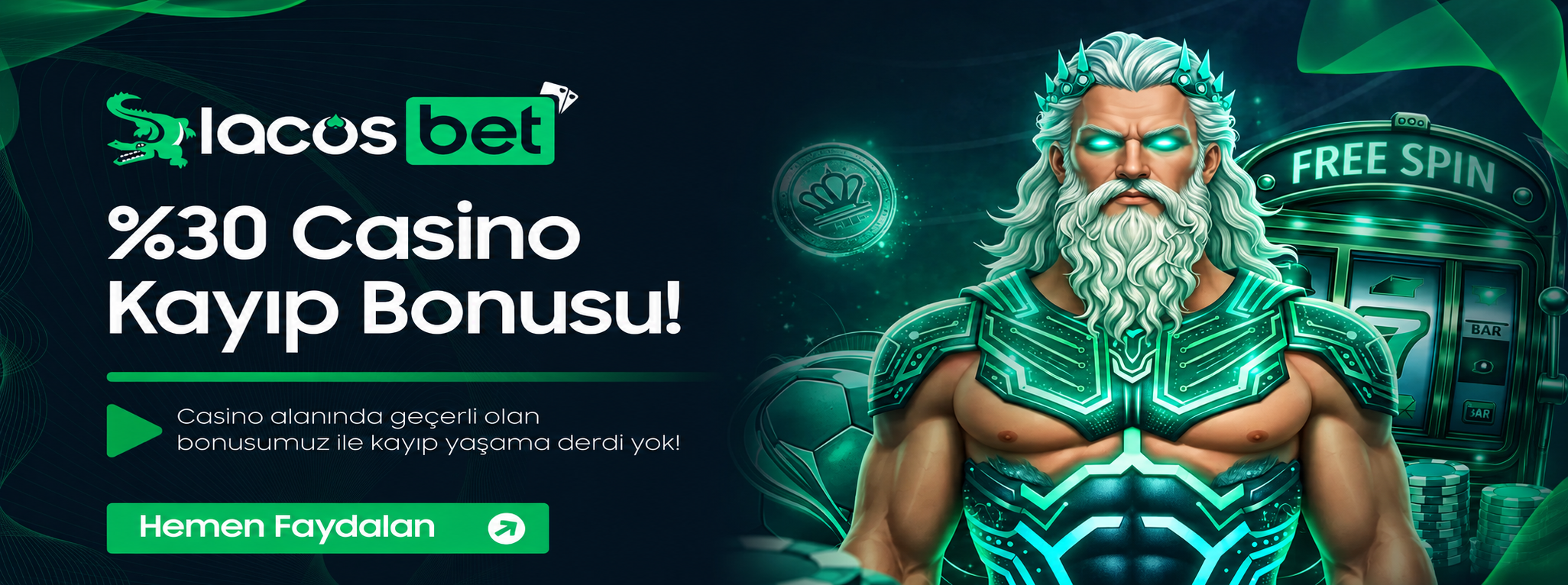 %30 CASİNO KAYIP BONUSU